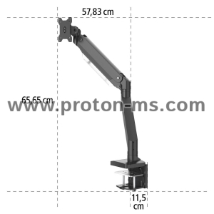 Hama Monitor Holder, Height-adjustable with Gas Spring, Swivel/Tilt, 13" - 35"