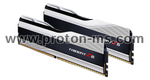 Memory G.SKILL Trident Z5 Silver 32GB(2x16GB) DDR5 PC5-48000 6000MHz CL40 F5-6000J4040F16GX2-TZ5S