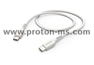 Hama "Eco" Charging Cable, USB-C - USB-C, 1 m, бял