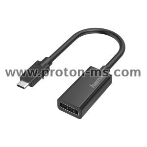 Hama Video Adapter, USB-C Plug - DisplayPort Socket, Ultra-HD 4K