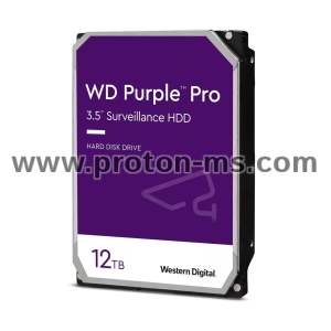 HDD WD Purple Pro Smart Video Hard Drive, 12TB, 256MB, SATA 3