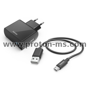 Зарядно у-во с кабел micro USB/220V, 2.4A, 201622