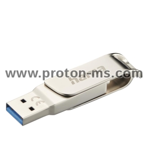 Hama "C-Rotate Pro" USB Stick, USB-C 3.1/3.0, 512GB, 100MB/s, silver
