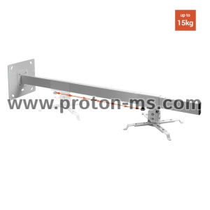 Стойка за проектор за стена Celexon Multicel WM1000, до 15 кг, регулируема, бял