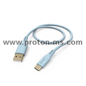 HAMA Силиконов кабел за зареждане "Flexible" USB-A - USB-C, 201569