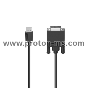 Hama Video Cable, DisplayPort Plug - DVI Plug, Ultra-HD 4K, 1.50 m