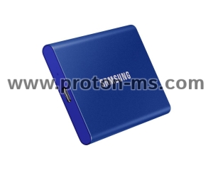 Външен SSD Samsung T7, Indigo Blue 2000GB
