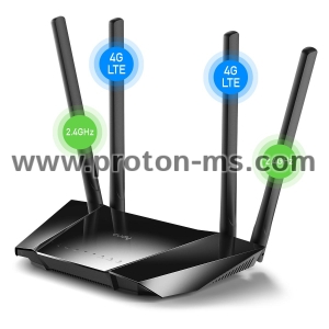 Wireless Router Cudy LT400, 4G LTE, 2.4GHz, 300 Mbps, 10/100
