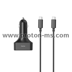Hama Universal USB-C Car Notebook Power Supp. Unit,Power Delivery (PD),5-20V/65W