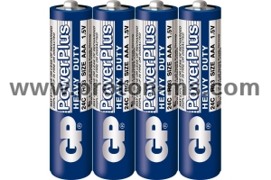 Zinc carbonic zinc battery GP POWERPLUS  R03 AAA 4 pcs.  shrink 1.5V
