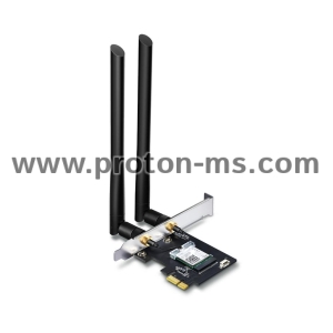 Wireless Adapter TP-LINK Archer T5E , AC1200 dual band, PCI-EX, Bluetooth 4.2, 2 external antennas