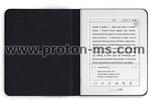 Калъф кожен BOOKEEN Classic, за eBook четец DIVA, 6 inch, магнит, Denim Brown