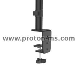 Hama Monitor Holder, 2 Monitors, Height-adjustable, Swivel/Tilt, 13" - 32"