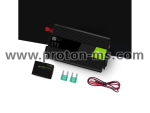 Inverter UPS with charger GREEN CELL 12V  300W/600W  Pure Sine Wave for furnances and central heating pumps   