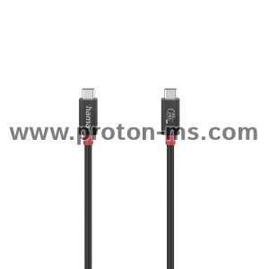 Hama USB-C Cable, E-Marker, USB4 Gen3, 40 Gbit/s, 5 A, 240 W, 1 m