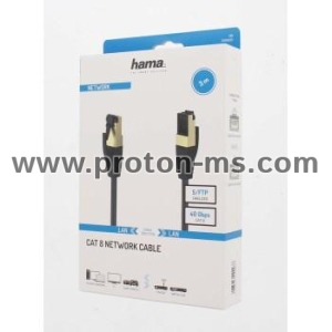 Hama Network Cable, CAT 8, 40 Gbit/s, S/FTP Shielded, Halogen-free, 3.0 m