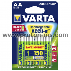 Акумулаторна батерия VARTA 2400 mAh, R6 AA, NiMH, 1 бр.