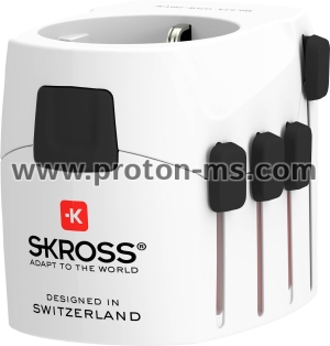 Адаптер SKROSS Pro World 1103180, Бял