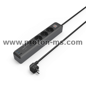 Power Strip, 4-Way, USB-C/A 65 W, PD, HAMA-223189
