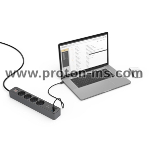 Power Strip, 4-Way, USB-C/A 65 W, PD, HAMA-223189