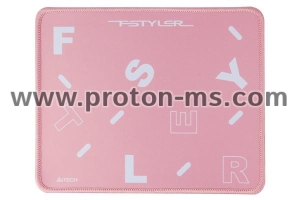 Mouse pad A4tech FP25 FSTyler, 250 x 200 x 2 mm, Baby Pink