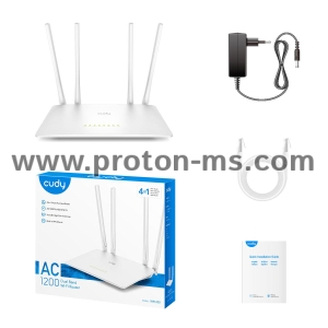 Wireless Router Cudy WR1200, Dual band, 4 antennas