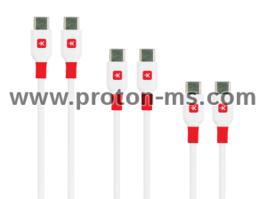 Cables Multipack Skross, USB-C - USB-C 2.0, 0.15/ 1.20/ 2.0 m