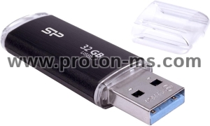 USB stick SILICON POWER Blaze B02, 32GB, USB 3.2 Gen 1, Black