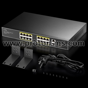 Switch Cudy FS1018PS1, 16-Port 10/100M PoE+ Switch, 2 x Gigabit ports, 1 x SFP Slot