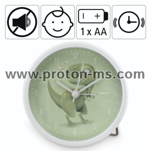 Hama "Happy Dino" Children's Alarm Clock, quiet