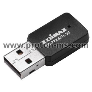 Wireless Mini Adapter EDIMAX EW-7722UTN V3, USB, Realtek, 2.4Ghz, 802.11n/g/b