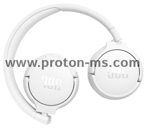 Слушалки on-ear JBL Tune 670NC, Bluetooth 5.3, USB-C, Бели