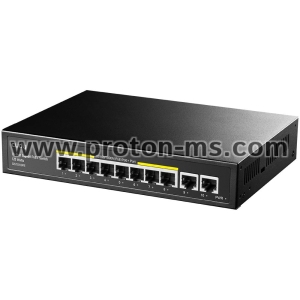 Switch Cudy FS1006PL, 8-Port 10/100/1000, PoE+ Switch with 2 Uplink Ports