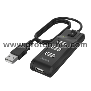 USB хъб, 4 порта, HAMA-200118