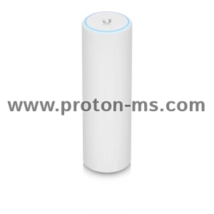 Access Point Ubiqiti U6-Mesh, 2.4/5 GHz, 573.5 - 4800Mbps, 4x4MIMO, PoE, Бял