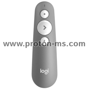 Безжичен презентер Logitech R500s, Bluetooth, 2.4 GHz Wireless, Сив