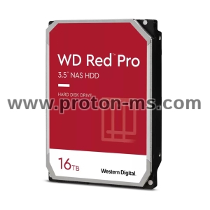 WD Red Pro NAS Hard Drive, 16TB, 512MB Cache, SATA3 6Gb/s