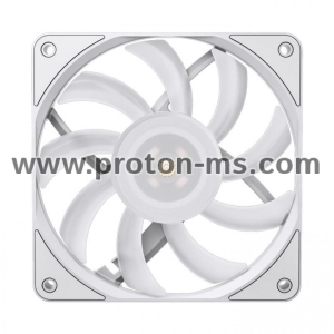 Вентилатор Jonsbo HF1215 Slim PWM, ARGB, 120x120x15, Бял