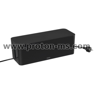 Hama "Maxi" Cable Box, For Power Strip, 40.0 x 15.6 x 13.5 cm, black