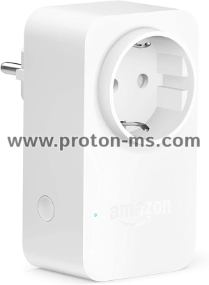 Смарт контакт Amazon Smart Plug, за Amazon Alexa, Бял