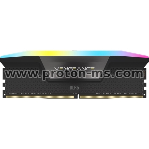 Памет Corsair Vengeance Black RGB 32GB(2x16GB) DDR5 PC5-48000 6000MHz CL46 CMH32GX5M2E6000C36