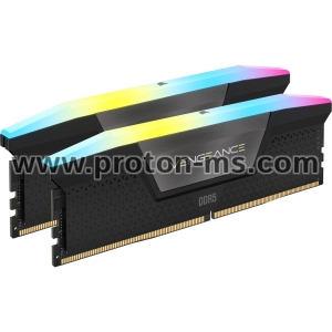 Memory Corsair Vengeance Black RGB 32GB(2x16GB) DDR5 PC5-48000 6000MHz CL46 CMH32GX5M2E6000C36