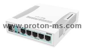 Router MikroTik RB260GS CSS106-5G-1SR2, 10/100/1000Mbit, 128 KB, PoE, SwOS