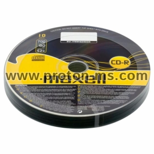 CD-R80 MAXELL, 700MB, 52X, 1бр