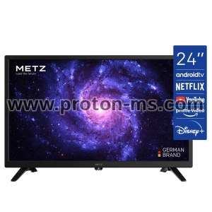 Телевизор METZ 24MTC6000Z, 24"(60 см), LED HD, Smart TV, Android 9.0 TV, Черен