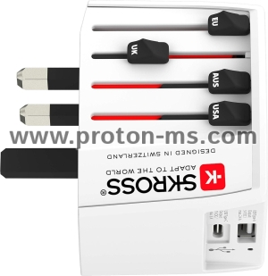 World Adapter SKROSS MUV USB-A, USB-C, 1.302962