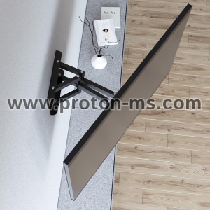 Hama FULLMOTION TV Wall Bracket, 213 cm (84"), scissor arms, black
