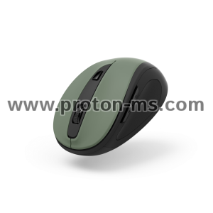 Hama "MW-400 V2" Optical 6-Button Wireless Mouse, Ergonomic, USB, opal green