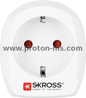 Skross travel adapter, EUR to South Africa, earthed (1.500201-E)