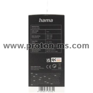 Hama Webcam with "C-800 Pro" Ring Light, QHD, 139993